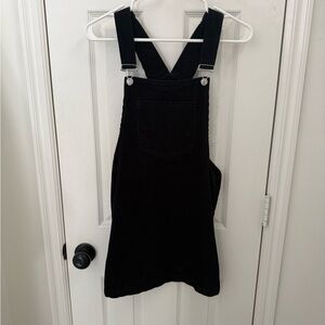 Black Corduroy Overalls AM new